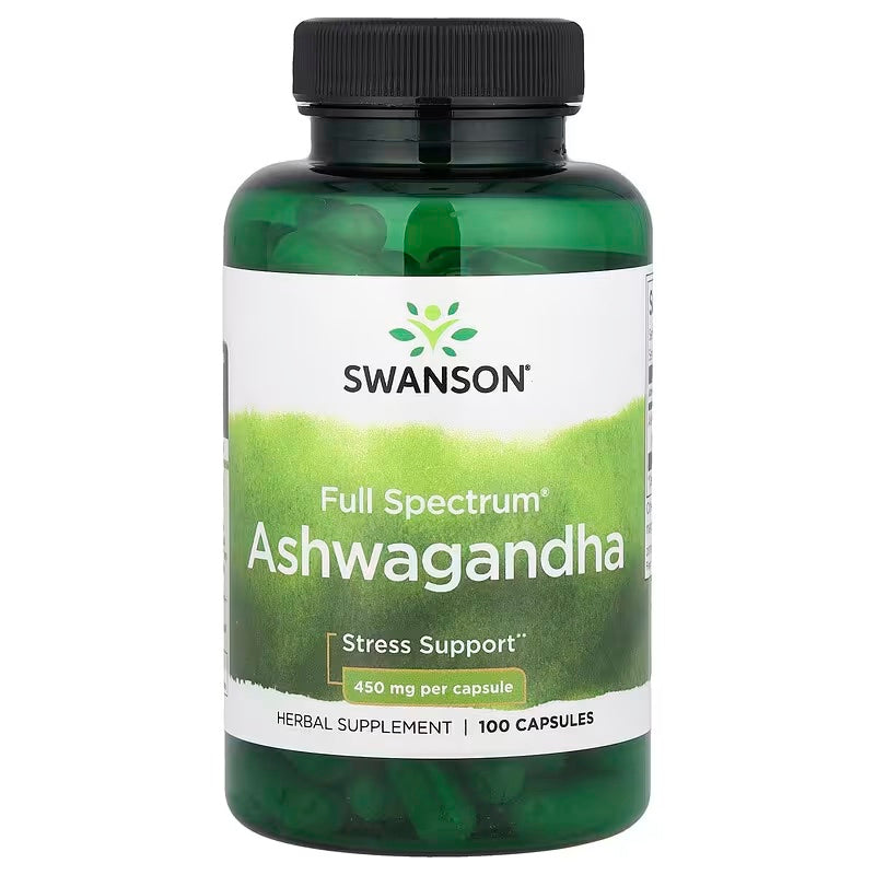 Swanson, Ashwagandha, 450 mg, 100 cápsulas