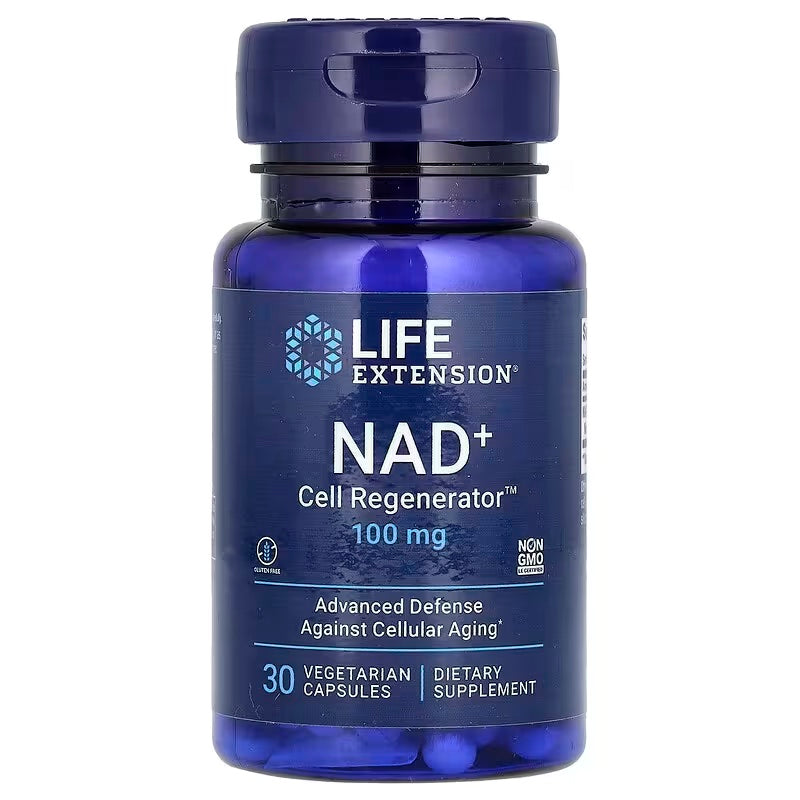 Life Extension, Regenerador celular NAD +, 100 mg, 30 cápsulas vegetales
