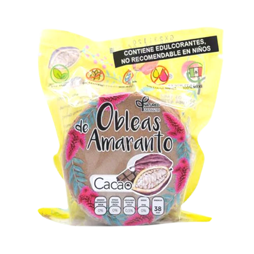 OBLEAS CACAO  50g Sin Azúcar • Saludable • Amaranto