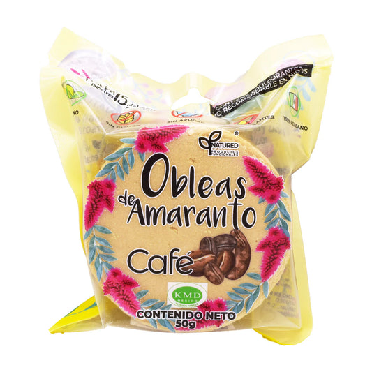 OBLEAS CAFÉ  50g Sin Azúcar • Saludable • Amaranto