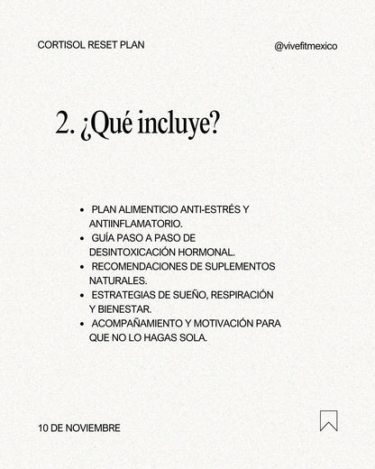 CORTISOL RESET PLAN