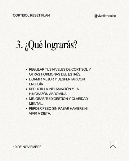 CORTISOL RESET PLAN