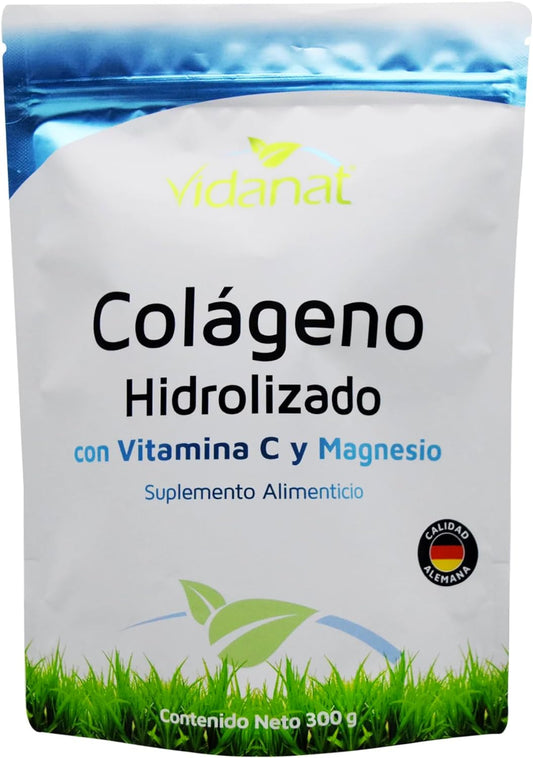 Vidanat Colágeno Hidrolizado Puro con Vitamina C y Magnesio - 300 g