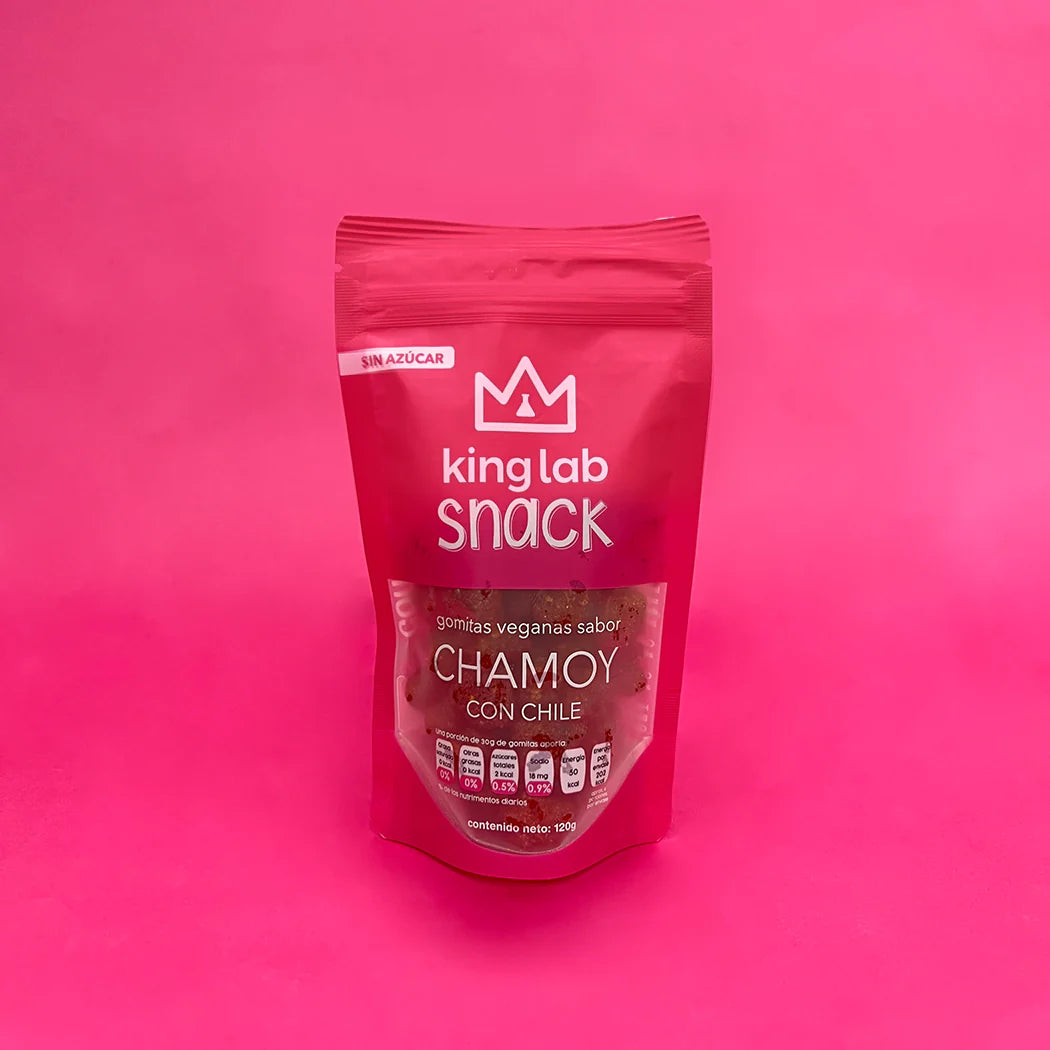 Gomitas Veganas Sabor Chamoy Con Chile King Lab 120gr