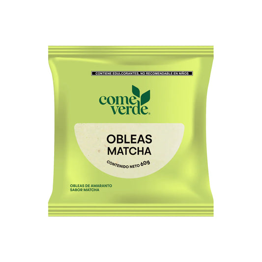 OBLEAS MATCHA 60g Sin Azúcar • Saludable • Amaranto